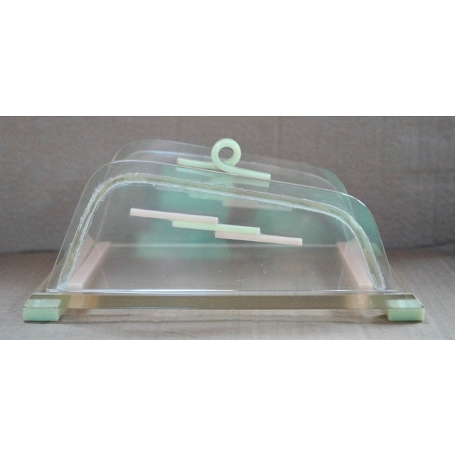 Art Deco Acrylic Butter Dish, 1930 For Sale - Image 3 of 7