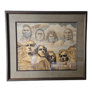 Late 20th Century Nicely Framed "Founding Fathers" Print Signed by Artist David Behrens