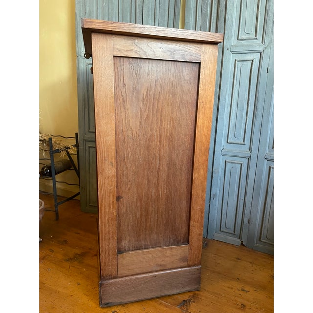 Brown French Roller Shutter Cabinet, 1920s For Sale - Image 8 of 12