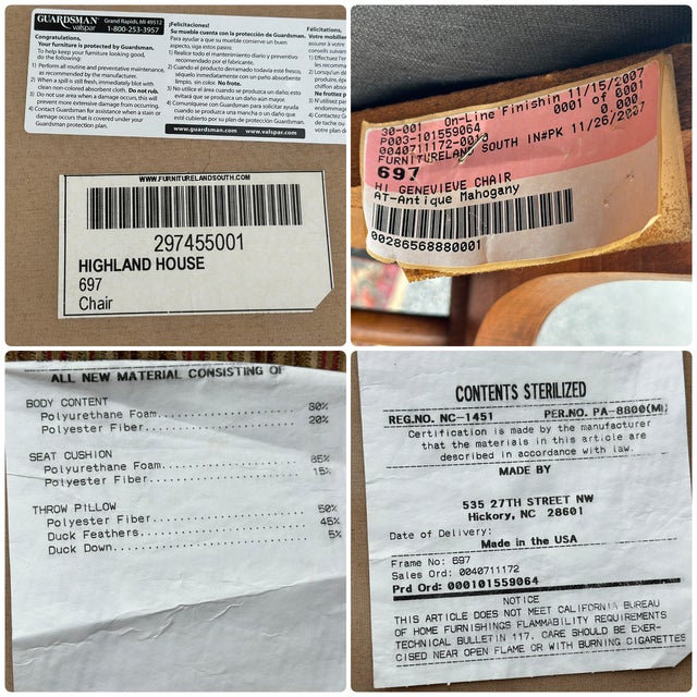 Highland House Genevieve French Country Bergere Lounge Chair For Sale - Image 10 of 12