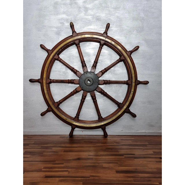Shipping Steering Wheel with 10 Spokes For Sale - Image 4 of 11