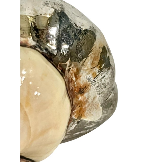 Hollywood Regency Vintage Partially Silvered Conch Shell in the Style of Bucellati For Sale - Image 3 of 15