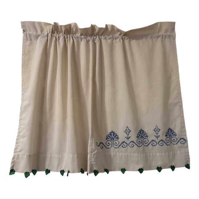 Patina Tea Stained Artisan Privacy Panel Farmhouse Beaded For Sale