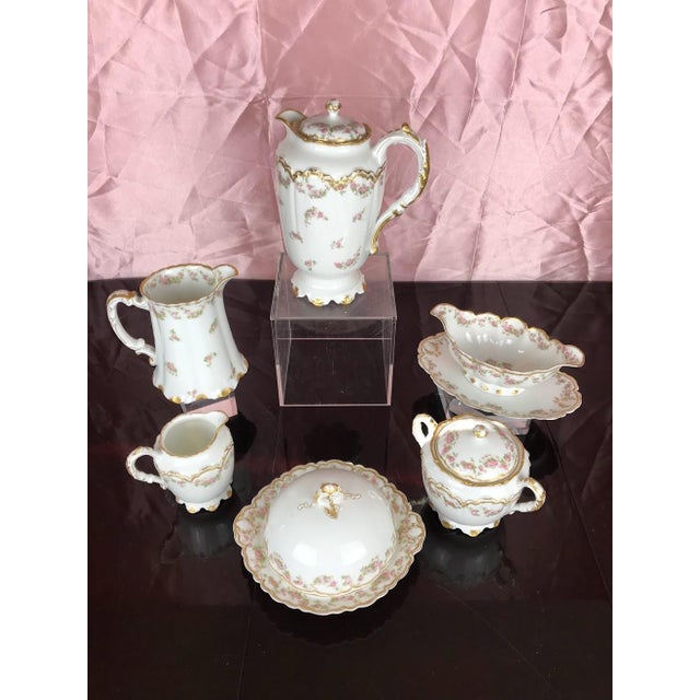 White Antique Haviland Limoges Schleiger 270 Dinnerware Set - Service for 12, 107 PCS For Sale - Image 8 of 12