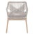 Loom Arm Chairs, Pumice & Grey Mahogany with Taupe & White Rope, Set of 2 For Sale - Image 9 of 10