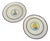 Vintage Ceramic Plates by Gio Ponti for Richard Ginori, 1940s, Set of 2 For Sale