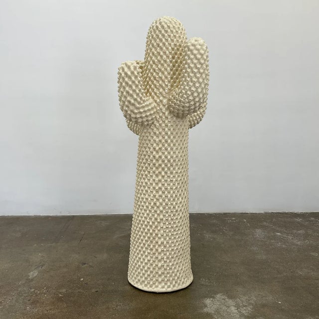 Contemporary 1970s Gufram Another White Cactus Coat Stand / Sculpture For Sale - Image 3 of 6