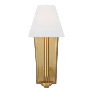 Alexa Hampton by Visual Comfort Studio Paisley Tall Sconce, Burnished Brass