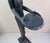 Wood Vintage Art Deco Carved Wood Bell Boy Card Holder, 1920s For Sale - Image 7 of 9