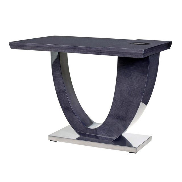 Modern Grey Sycamore Kaelo Wine Bar Table For Sale - Image 10 of 10