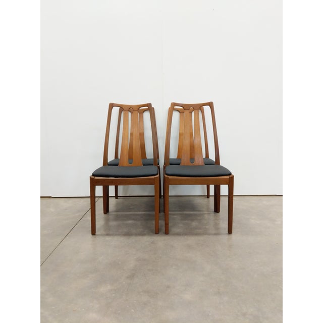 Mid-Century Modern Set of 4 Vintage Nathan Mid Century Modern Dining Chairs For Sale - Image 3 of 9