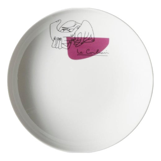 Service Prunier Soup Plates by Le Corbusier for Cassina, Set of 2 For Sale