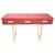 Gold Red Murano Glass Console Table with Three Drawers and Brass Legs from Justfurnituress SRL For Sale - Image 8 of 8