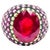 Bochic "Orient" Vintage Ruby, Emerald & Sapphire Ring Set 18K Gold & Silver For Sale - Image 15 of 18