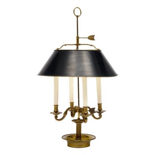 Vintage Large French Empire Style Bouillotte Lamp For Sale