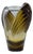 Vintage Marrakech Amber Crystal Vase by Marie-Claude Lalique for Lalique, 1970s For Sale