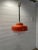 Orange Vintage Italian Space Age Pendant Lamp in Orange from Meblo, 1970s For Sale - Image 8 of 10