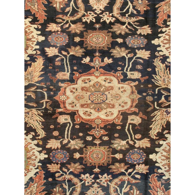 Antique Ziegler Sul Afghan hand knotted rug made by skilled artisans capable of creating the most exceptional vegetable...
