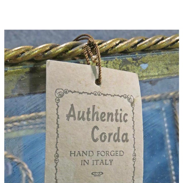 Italian Vintage Italian Rope and Tassel Bar Cart For Sale - Image 3 of 8