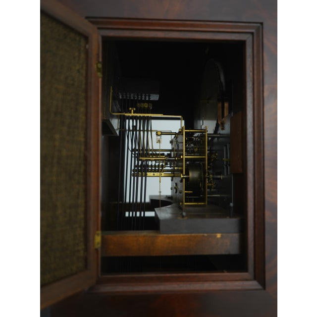Seth Thomas Inlaid Mahogany 170th Anniversary Grandfather Clock For Sale - Image 11 of 18