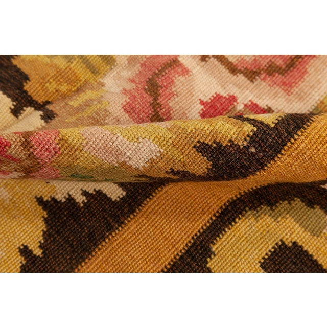 Modern Modern Bessarabian Floral Design Handmade Wool Rug by Doris Leslie Blau For Sale - Image 3 of 7