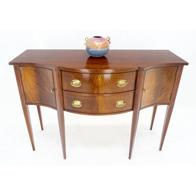 Crotch Mahogany Federal Style Hickory Chair Sideboard For Sale - Image 11 of 12