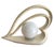 Art Deco 1980's Iridescent Heart Lamp For Sale - Image 3 of 4