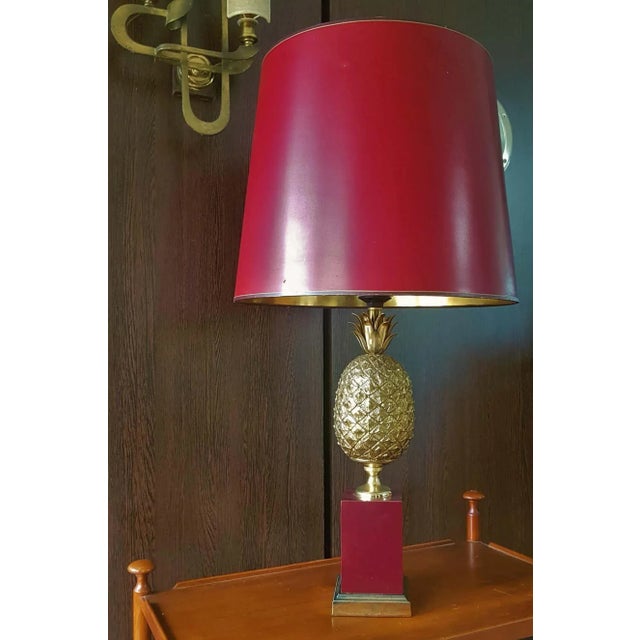 Brass Pineapple Table Lamp, 1970s For Sale - Image 12 of 16