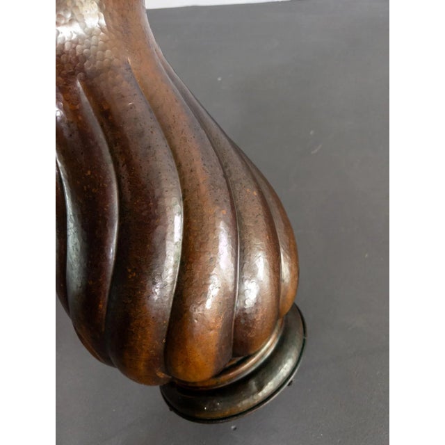 Italian Copper Amphora Vase, 1940s For Sale - Image 6 of 10