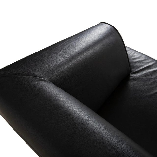 Model 2300 2-Seater Sofa in Black Leather from Rolf Benz For Sale - Image 6 of 14
