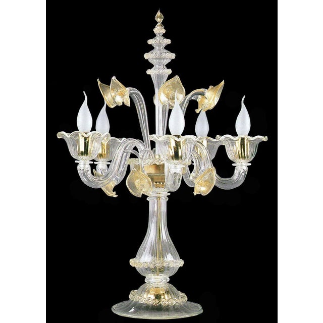 Glass ZanchiMurano - Venetian Table Lamp For Sale - Image 7 of 7