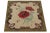 1920s Antique Hooked Square Rug in Beige With Floral Medallion, From Rug & Kilim For Sale - Image 5 of 7