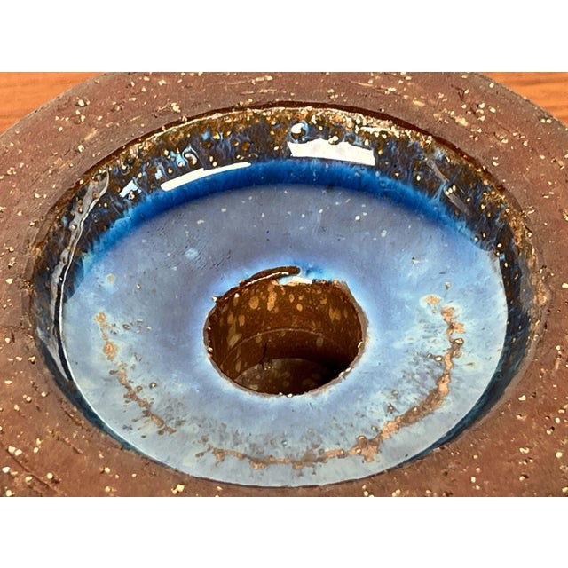 Mid-Century Modern Mid-Century Modern Danish Studio Pottery Candleholder from Michael Andersen Keramik, Bornholm, 1960s For Sale - Image 3 of 14