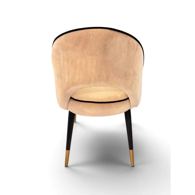 Metal Cliff Collection Dining Chairs in Alcantara Suede from Eichholtz, 2000s, Set of 2 For Sale - Image 7 of 9