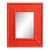 Coral Bamboo Weave Wall Mirror For Sale