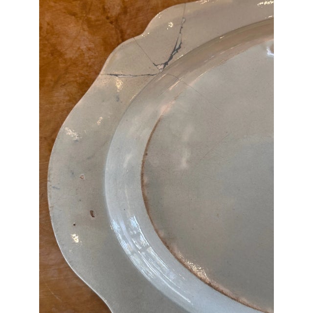 Traditional Late 19th Century Blue and White Platter For Sale - Image 3 of 5