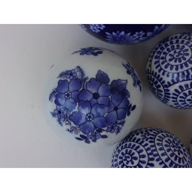 Hand Painted Decorative Ceramic Balls Set of 8 Chairish