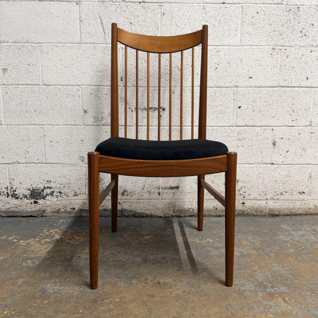 Wood Set of 6 Arne Vodder for Sibast Danish Modern Teak Dining Chairs, 2 Arm 4 Side Circa 1960's For Sale - Image 7 of 16