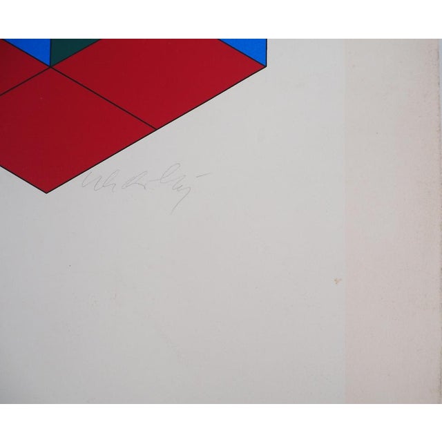 Victor Vasarely, Composition cinétique Bi Hexa, Screen Print For Sale - Image 6 of 7