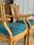 1980s Vintage Coastal Bamboo Pineapple Arm Side Chairs-Pair For Sale - Image 5 of 12