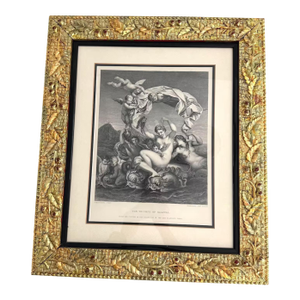 Antique Engraving of the Triumph of Galatea-Framed
