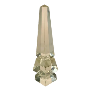 Vintage Glass Obelisk