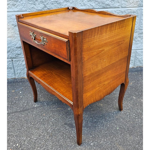 1950s 1950s Henrendon Furniture French Single Drawer Side Table For Sale - Image 5 of 11