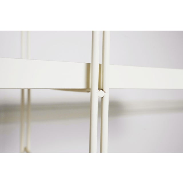 Vintage Minimalist All White Enetri Shelf by Niels Gammelgaard for Ikea, 1990s For Sale - Image 3 of 18