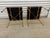 Glam Rock Snakeskin Benches With Brass X-Base For Sale - Image 10 of 10