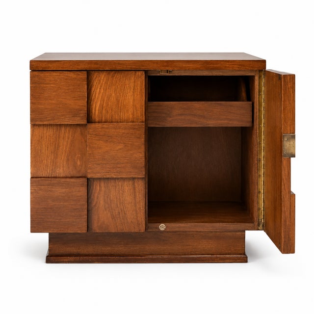 Staccato Brutalist Mid Century Nightstands - Pair For Sale - Image 4 of 5