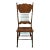 High End Vintage Solid Oak Pressed Back Rustic Country Style Dining Side Chair For Sale
