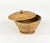 Metal Mid-Century Decorative Box in Rattan and Brass, Italy, 1970s For Sale - Image 7 of 13