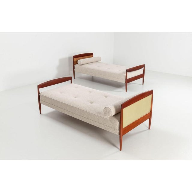 Scandinavian Daybed in Teak and Cane, Denmark, 1960 For Sale - Image 3 of 16