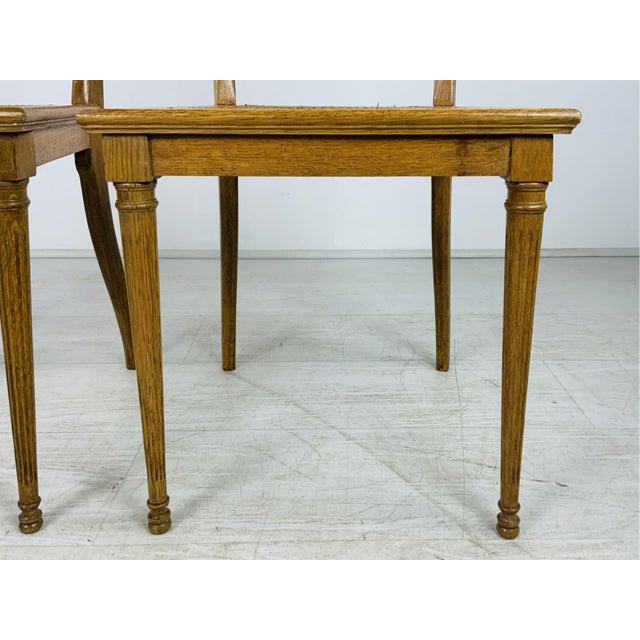 Antique Louis XVI Style Side Chairs With Caned Seats—A Pair For Sale - Image 4 of 16